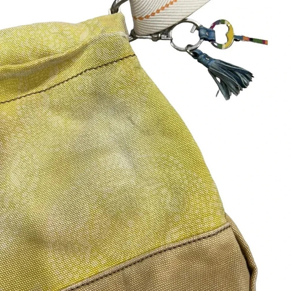 Fossil Yellow Canvas Messenger Bag - Picture 8 of 12